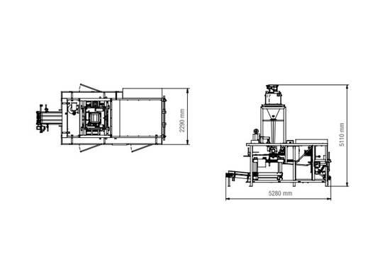 Tubular FFS bagging machine