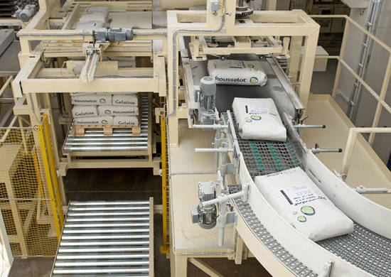 APH Series video-2_splashimage Bags on conveyor - conventional palletizer
