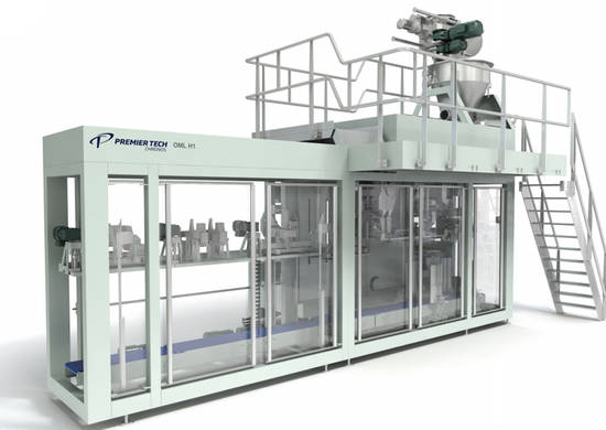 Hygienic bagging machine | Bottom-up bag filling machine