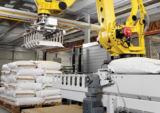 Robot Palletiser for bags